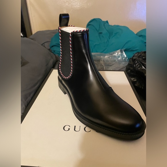 Gucci Shoes Gucci Mens Leather Chelsea Boots Poshmark